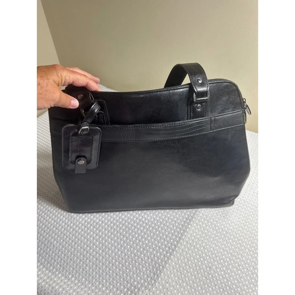 Kenneth Cole Reaction Laptop Tote Bag Women Large Black briefcase Professional
